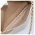 CHANEL Borsa a Spalla Matelassé in Pelle di Agnello Beige Oro CC Auth 172997 D'oro - vista 22