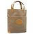 Gucci Borsa tote Micro GG Supreme in PVC beige e oro 002 58 0054 Auth ki6529 D'oro