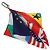 LOUIS VUITTON Bijoux Sac Flags Charm Silk Multicolor MP2485 LV Auth 171534SAM Multiple colors