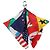LOUIS VUITTON Bijoux Sac Flags Charm Silk Multicolor MP2485 LV Auth 171534SAM Multiple colors - view 13