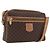 Céline Borsa a Spalla in Tela Macadam CELINE in Pelle PVC Marrone Oro Auth ki6508 D'oro
