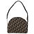 Borsa a Spalla in Tela Trotter Christian Dior Blu Navy Oro Auth 172485 D'oro - vista 2