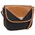 Borsa a Spalla SAINT LAURENT PVC Nero Oro Auth fm5208 D'oro