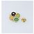 Spilla in metallo CC Gripoix di CHANEL Pietra multicolore Oro CC Auth am10855V D'oro - vista 5