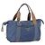 PRADA Borsa a mano in nylon blu argento Auth mr2051