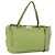 VALENTINO Rock Studs Tote Bag Leder Gold Hellgrün Auth BA11057 Golden
