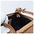Bolsa de Mão Coach PVC Bege Ouro Auth 172805 Dourado - vista 18