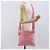 Borsa a Spalla PRADA in Nylon e Pelle Rosa Argento Auth LNZ333 - vista 23