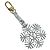 LOUIS VUITTON Schneeflocken Charm Metall Silber M79293 LV Auth 167000SAM