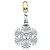 LOUIS VUITTON Schneeflocken Charm Metall Silber M79293 LV Auth 167000SAM - Ansicht 5