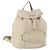 PRADA Backpack Nylon White Silver Auth bs33253 Silvery