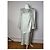 Vintage Givenchy Abstraktes Kleid Grau Türkis L Silber - Ansicht 2