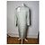 Vintage Givenchy Abstraktes Kleid Grau Türkis L Silber - Ansicht 7