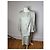 Vintage Givenchy Abstraktes Kleid Grau Türkis L Silber - Ansicht 9