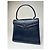 Vintage Givenchy Lederhandtasche in Marineblau - Ansicht 12