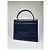 Vintage Givenchy Lederhandtasche in Marineblau - Ansicht 13