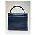 Vintage Givenchy Lederhandtasche in Marineblau - Ansicht 2