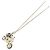 Collana in Cristallo Chanel Nero Bianco D'oro