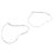 Tiffany & Co Orecchini a cerchio Open Heart di Tiffany Argento - vista 3
