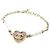 Bracciale charm Chanel in oro, rosa e bianco D'oro