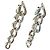 Brincos Forged Drop Link da Tiffany & Co. Prata