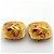 Vintage Chanel Coco Mark CC quadratische goldene Ohrringe - Ansicht 3