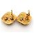 Vintage Chanel Coco Mark CC quadratische goldene Ohrringe - Ansicht 4