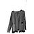 Autre Marque Cardigan a righe bianco e nero in cotone e viscosa M