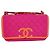 Borsa Chanel Flap Rosa Rosso Arancione Jersey Multicolore