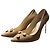 Beige suede pumps by Jimmy Choo