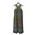 Autre Marque Vestido de algodón Mixed Media abacaxi Verde