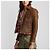 Ralph Lauren Chaqueta de cuero ajustada RRL Castaño - vista 3