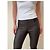 Leggings de cuero Brunello Cucinelli Negro Gris antracita - vista 10