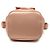 Borsa a secchiello Mon Tresor mini in satin rosa Fendi - vista 3