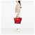 Céline Celine Mini Luggage Tote em couro de bezerro vermelho - vista 7
