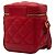 Rote Grain de Poudre gesteppte Vanity Bag der 80er von Saint Laurent - Ansicht 2