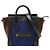 Luggage Céline Celine Blau Nano Tricolor Filztasche