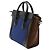 Luggage Céline Celine Blau Nano Tricolor Filztasche - Ansicht 2