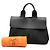 Hermès Valparaiso PM in Toile e Swift Nera Nero - vista 7