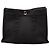 Pochette Fourre Tout in Tela Chevron Nera Hermès Nero