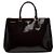 Bolsa Galleria Double Zip em spazzolato roxo médio da Prada