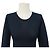 NEUES CHANEL LANGARM-OBERTEIL P18834V01040 CC LOGO M 40 VISKOSE Marineblau - Ansicht 2