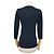 NEUES CHANEL LANGARM-OBERTEIL P18834V01040 CC LOGO M 40 VISKOSE Marineblau - Ansicht 3