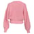 Iro Uberta Oversized Rippstrick-Cardigan aus Polyester in Rosa Braun Pink - Ansicht 3