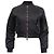 Balenciaga Shrunk Bomber Jacket in Black Polyamide