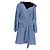 Vestido Mini de Algodón Trompe-l’œil Maje en Azul Claro