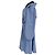 Vestido Mini de Algodón Trompe-l’œil Maje en Azul Claro - vista 2