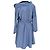 Vestido Mini de Algodón Trompe-l’œil Maje en Azul Claro - vista 3