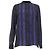Blusa a maniche lunghe stampata Proenza Schouler in seta nera Nero
