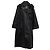Dior Double-Breasted Coat in Black Lambskin Leather